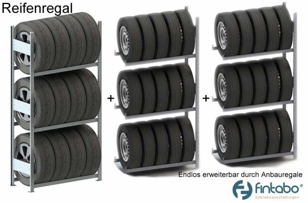 erweiterbare Reifenregal - Metallregale für Reifen