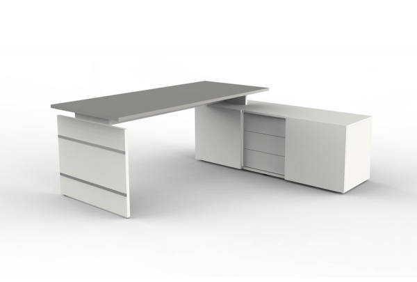 Günstiger Schreibtisch mit Sideboardschrank