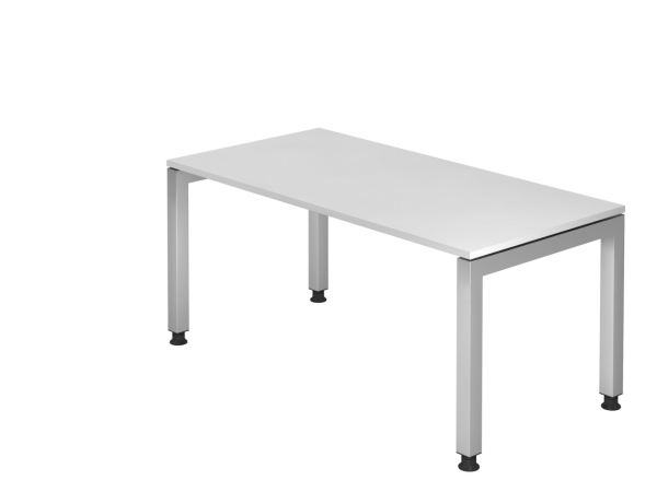 Höhenverstellbarer Schreibtisch, 160 x 80 cm, Typ J160, weiß