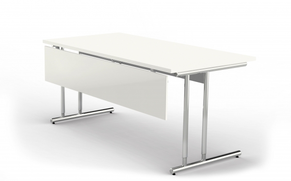 Schreibtisch 160 x 80 cm Trend 2000 höhenverstellbar mit Sichtschutz