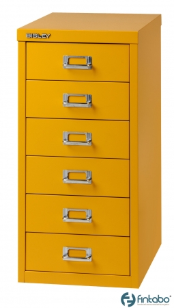 Büro-Schubladenschrank gelb