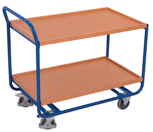 Tischwagen mit Ablageflächen mit Rand