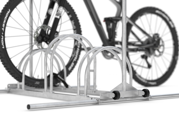 Fahrradparker zweiseitig Typ FS820 mit beidseitig nutzbare Werbefläche: 841 × 594 mm (B x H)