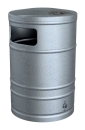 Abfallbehälter für den Außenbereich, 40 L, Typ MB6, verzinkt