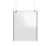 Spuckschutz-Trennwand günstig von Fintabo®  Hygienewände 1,2 x 1,8 m (B x H) Acrylglas