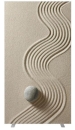 Bürostellwand - Raumtrenner mit Motiv: Sand 940 mm breit
