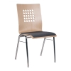 Holzschalenstühle mit Sitzpolster - Besucherstühle Genian 4.3