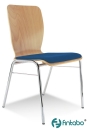 Holzschalenstühle mit Sitzpolster - Besucherstühle Nello NN