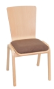 Holzstühle Typ K2 - Besucherstühle mit Sitzpolster auch als Kirchenstühle geeignet
