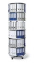 Ordnersäulen - Ordnerdrehsäulen mit 6 Etagen Ø 80 cm