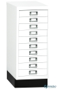Metall Schubladenschrank DIN A4, mit 10 Schubladen u. Sockel