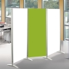 Büro Stellwand - Raumteiler in weiß u. grün