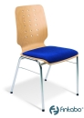 Besucherstühle - Holzschalenstühle mit Sitzpolster,,Nello 10-W1.10 S,,