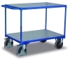 Tischwagen mit Zinkblech Ladeflächen 2 Etagen 1000 x 700 mm