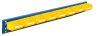 Blaue Wandschienen-Schlitzplatte inkl. 8 Sichtlagerkästen Set-Typ 2