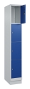Wertfachschrank mit 4 Fächern, 300 x 1950 (B x H), lichtgrau/enzianblau