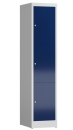 Wertfachschrank Typ LL102 mit drei Fächer, lichtgrau/enzianblau - RAL 7035/5010