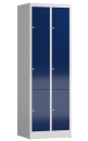 Wertfachschrank mit sechs Fächern günstig, lichtgrau/enzianblau - RAL 7035/5010