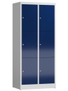 Wertfachschrank mit 6 Fächern von fintabo® , lichtgrau/enzianblau - RAL 7035/5010